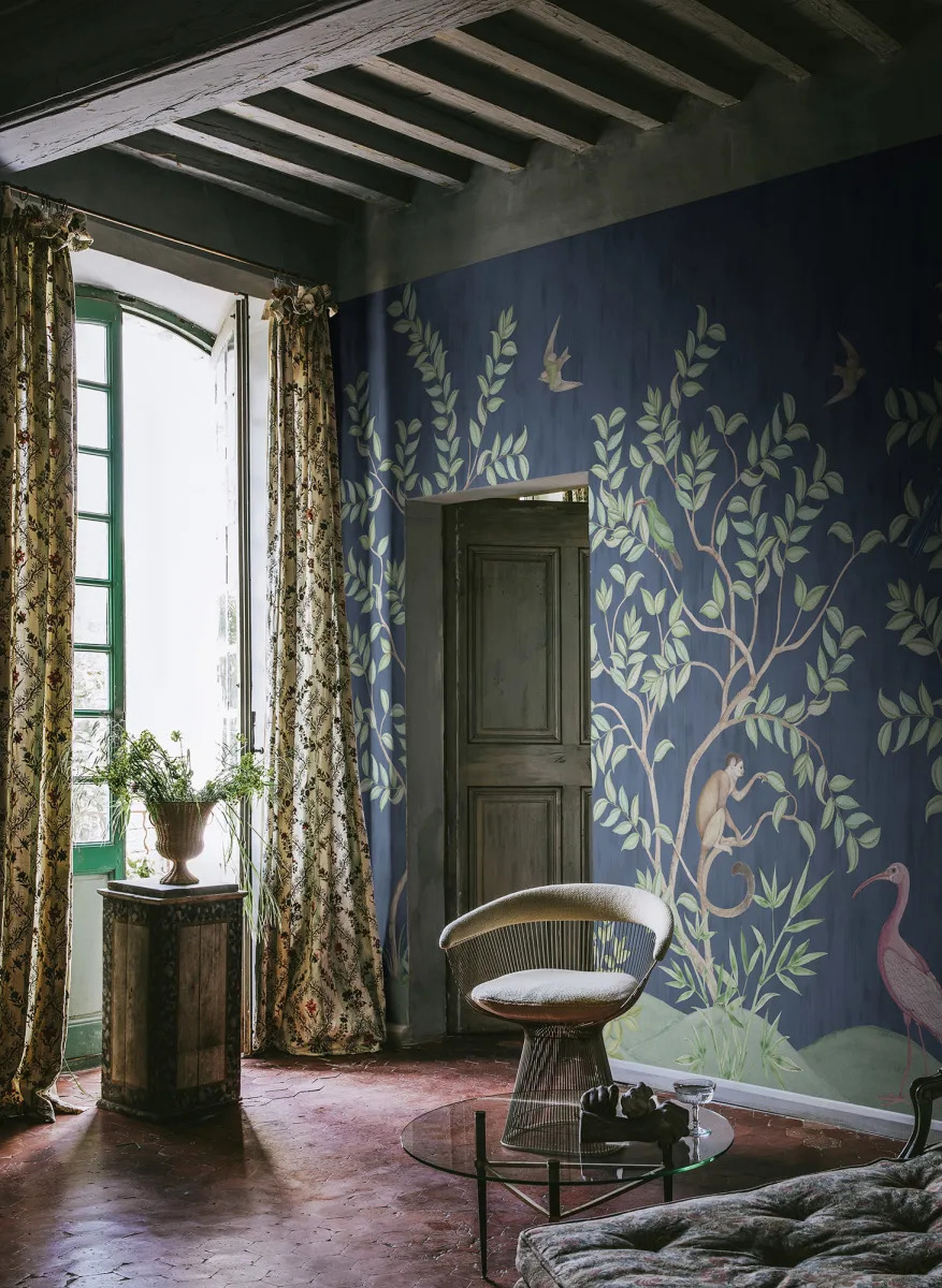 Monkeys Paradise, Dark Blue, Rebel Walls 3